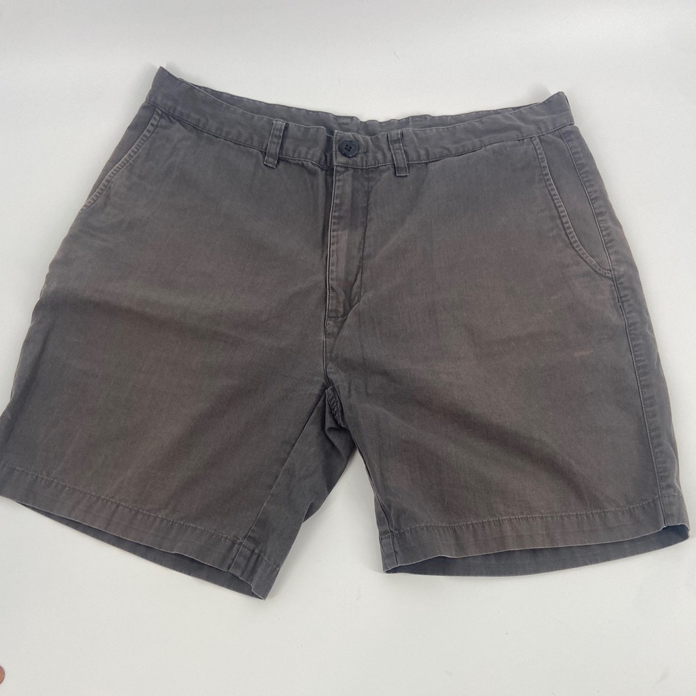 Patagonia Organic Cotton Men's Chino‎ Shorts Gray Size 36 Flat Front Casual